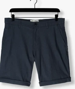 blauwe selected homme korte broek slhslim-luton flex shorts noos