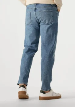 blauwe selected homme straight leg jeans slh180-relaxcrop aldu 6434 m. blue jns