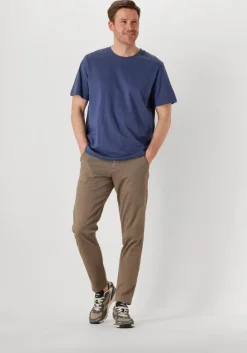 blauwe selected homme t-shirt slhaspen ss o-neck tee noos