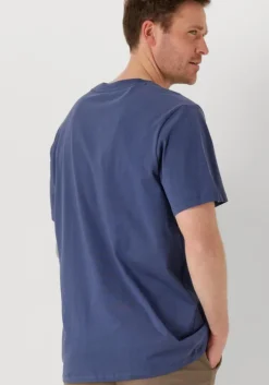 blauwe selected homme t-shirt slhaspen ss o-neck tee noos