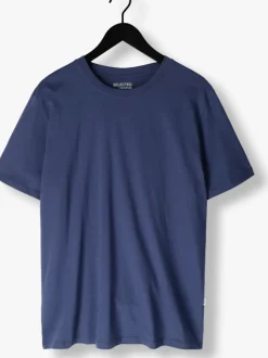 blauwe selected homme t-shirt slhaspen ss o-neck tee noos