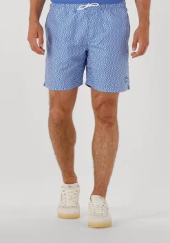 blauwe shiwi zwembroeken men mike swim shorts 7 inch geo tile