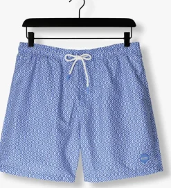 blauwe shiwi zwembroeken men mike swim shorts 7 inch geo tile