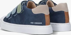 blauwe shoesme lage sneakers sh23s015