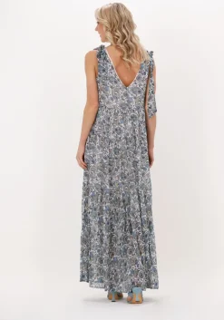 blauwe silvian heach maxi jurk uteol