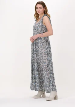 blauwe silvian heach maxi jurk uteol