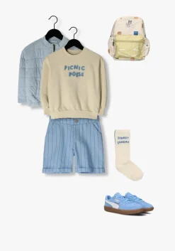 blauwe sproet & sprout jack quilted boys jacket