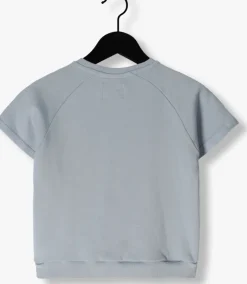 blauwe sproet & sprout t-shirt raglan sweatshirt smiley