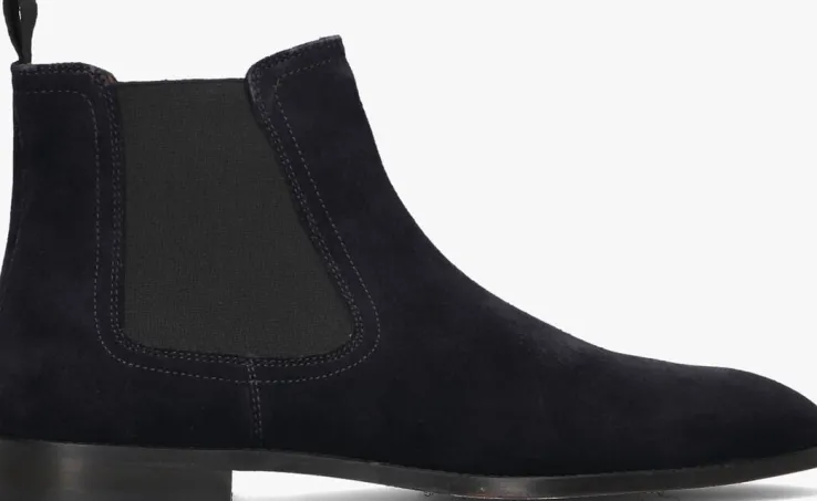 blauwe stefano lauran chelsea boots sl124h500