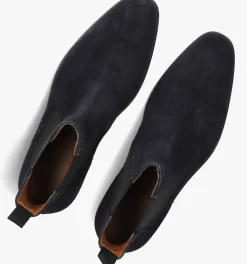 blauwe stefano lauran chelsea boots sl124h500