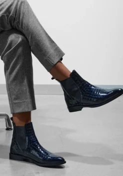 blauwe stefano lauran enkellaarsjes s3298