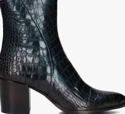 blauwe stefano lauran enkellaarsjes 595-08