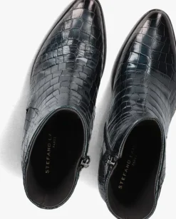 blauwe stefano lauran enkellaarsjes 595-08