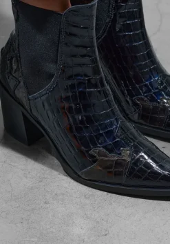 blauwe stefano lauran enkellaarsjes s3297