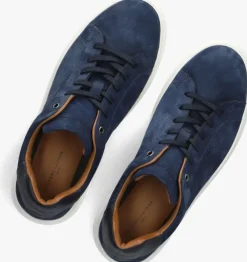 blauwe stefano lauran lage sneakers sl124h600
