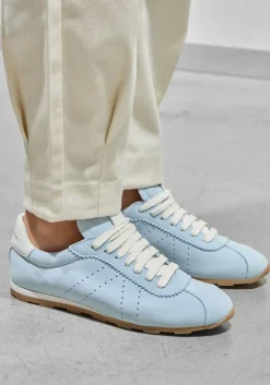 blauwe stefano lauran lage sneakers 1slick100