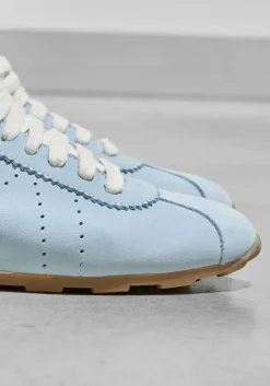 blauwe stefano lauran lage sneakers 1slick100