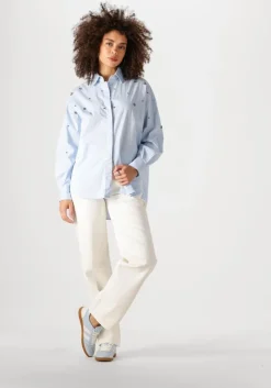 blauwe stefano lauran lage sneakers 1white101