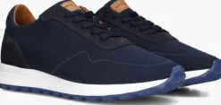 blauwe stefano lauran lage sneakers lj2505