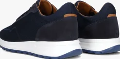 blauwe stefano lauran lage sneakers lj2505