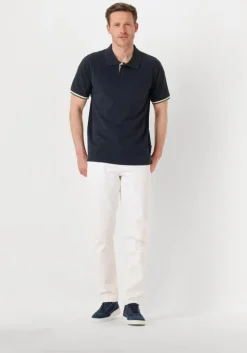 blauwe stefano lauran lage sneakers lj2502