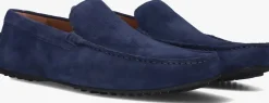 blauwe stefano lauran mocassins 2 gesp bio slipper