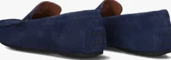 blauwe stefano lauran mocassins 2 gesp bio slipper