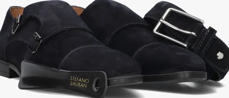 blauwe stefano lauran nette schoenen stefano lauran gesp