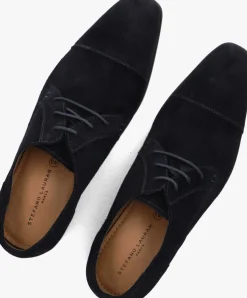 blauwe stefano lauran nette schoenen stefano lauran veter