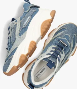 blauwe steve madden lage sneakers possession