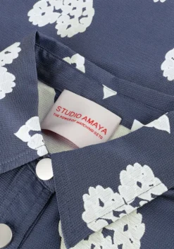 blauwe studio amaya spijkerjas heart jacket