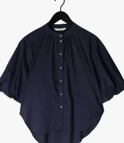blauwe summum blouses blouse cotton stretch