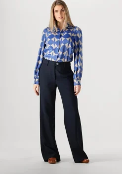 blauwe summum blouses blouse two tone print