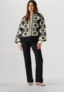 blauwe summum flared broek flared jeans comfort