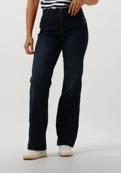 blauwe summum flared jeans flared jeans boom stretch denim