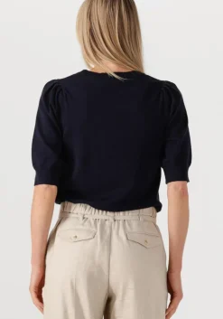 blauwe summum top short sleeve sweater
