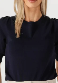 blauwe summum top short sleeve sweater