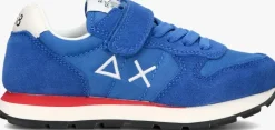 blauwe sun68 lage sneakers boys tom solid