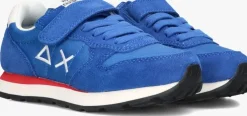 blauwe sun68 lage sneakers boys tom solid