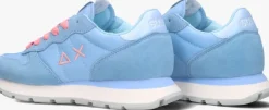 blauwe sun68 lage sneakers ally solid nylon