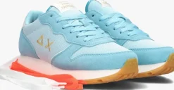 blauwe sun68 lage sneakers ally glitter