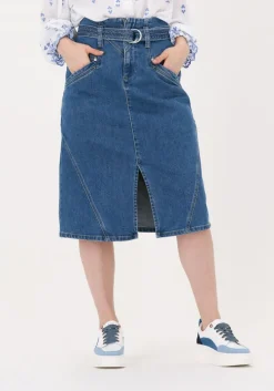 blauwe suncoo midirok fresh