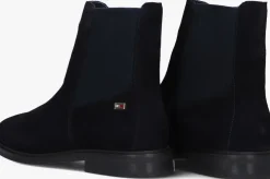 blauwe tommy hilfiger chelsea boots flag low chelsea