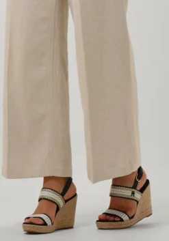 blauwe tommy hilfiger espadrilles golden webbing