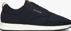 blauwe tommy hilfiger lage sneakers newport 3d premium knit