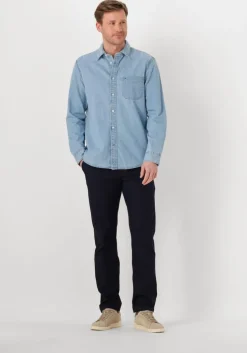 blauwe tommy hilfiger overshirt denim rf shirt