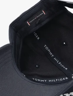 blauwe tommy hilfiger pet th monotype canvas 6 panel cap