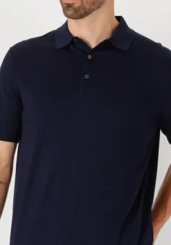blauwe tommy hilfiger polo dc cotton lyocell polo