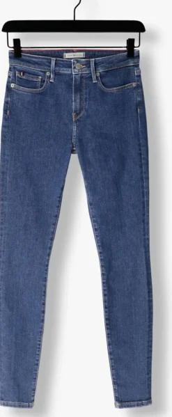 blauwe tommy hilfiger skinny jeans como skinny rw ace