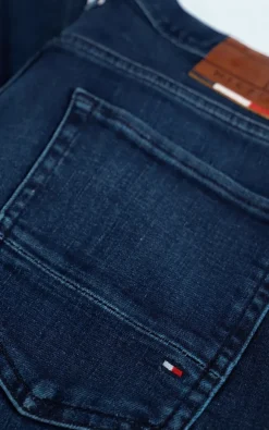 blauwe tommy hilfiger slim fit jeans core slim bleecker bridger ind